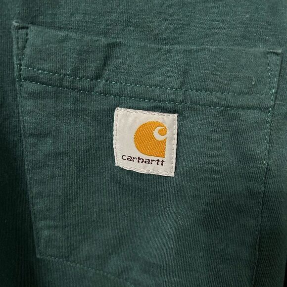 Carhartt Men's Green Henley Shirt - Picture 3 of 4